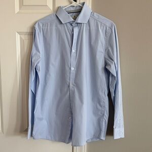 Men's Light Blue Dress Shirt - Modern Tailored Fit